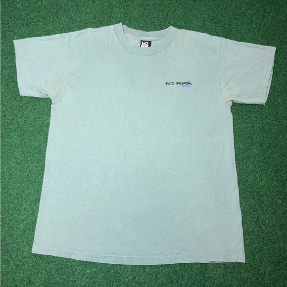 Vintage 90s No Fear Gear Death Is Natures Way To Say Slow Down Large T Shirt - Picture 1 of 10